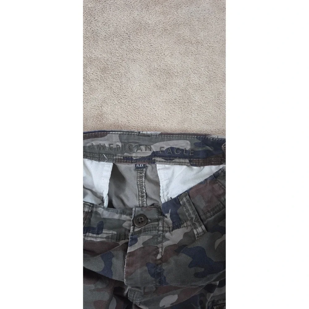 American Eagle Flex Camouflage Cargo Shorts Men's Size 33(32) Cotton GOOD